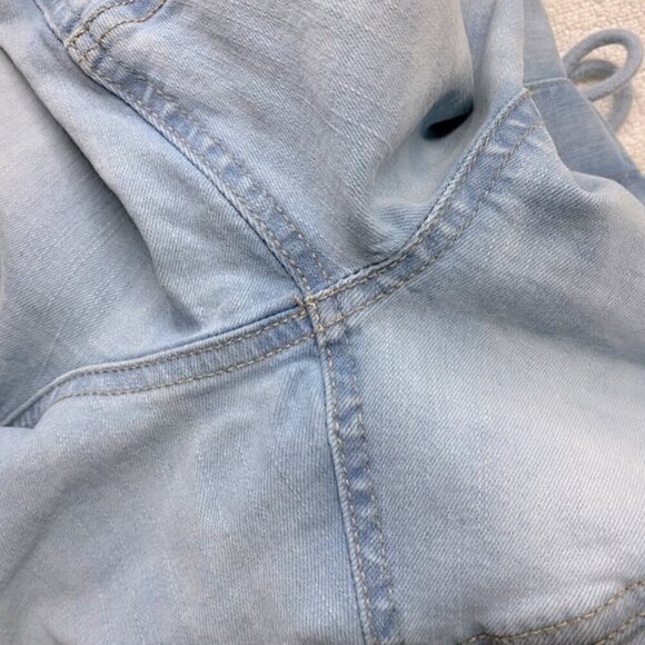 DNM Works Light Wash Denim Elastic Waist Cargo Joggers 30 - Picture 9 of 16